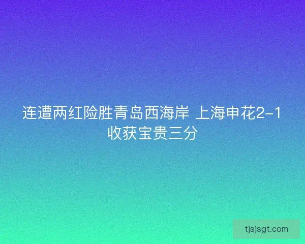 连遭两红险胜青岛西海岸 上海申花2-1收获宝贵三分